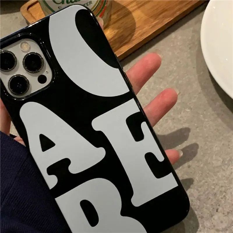 

Минималистичный Алфавит чехол для телефона подходит для IPhone 12 11 Pro Max 12Mini X XR XS Max 7 8 6 6s Plus SE 2020 мягкая задняя крышка