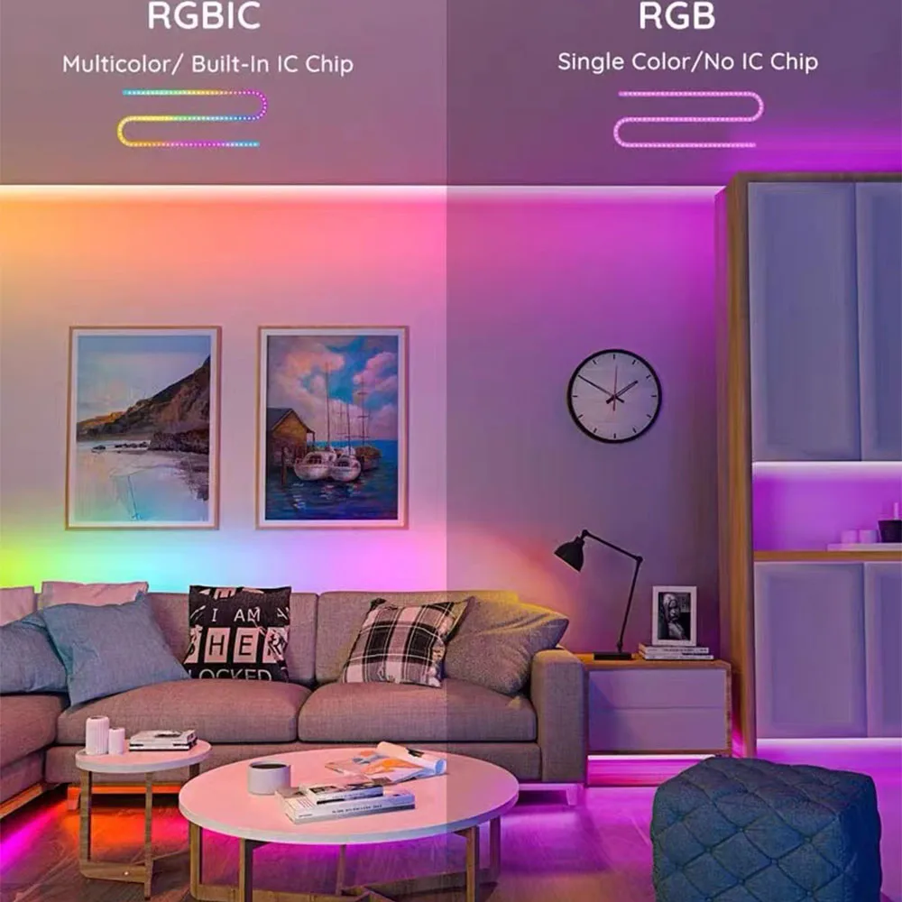 Светодиодная ленсветильник WS2812B WS2815 WS2811 WS2813 RGB индивидуально Адресуемая 30/60/144