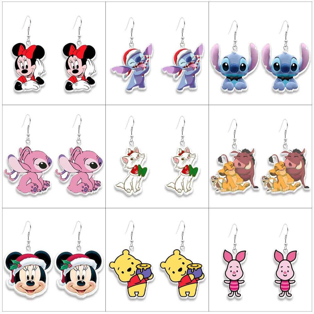 

Disney Blue Stitch Earrings Designer Jewelry Earrings for Men Disney Earrings