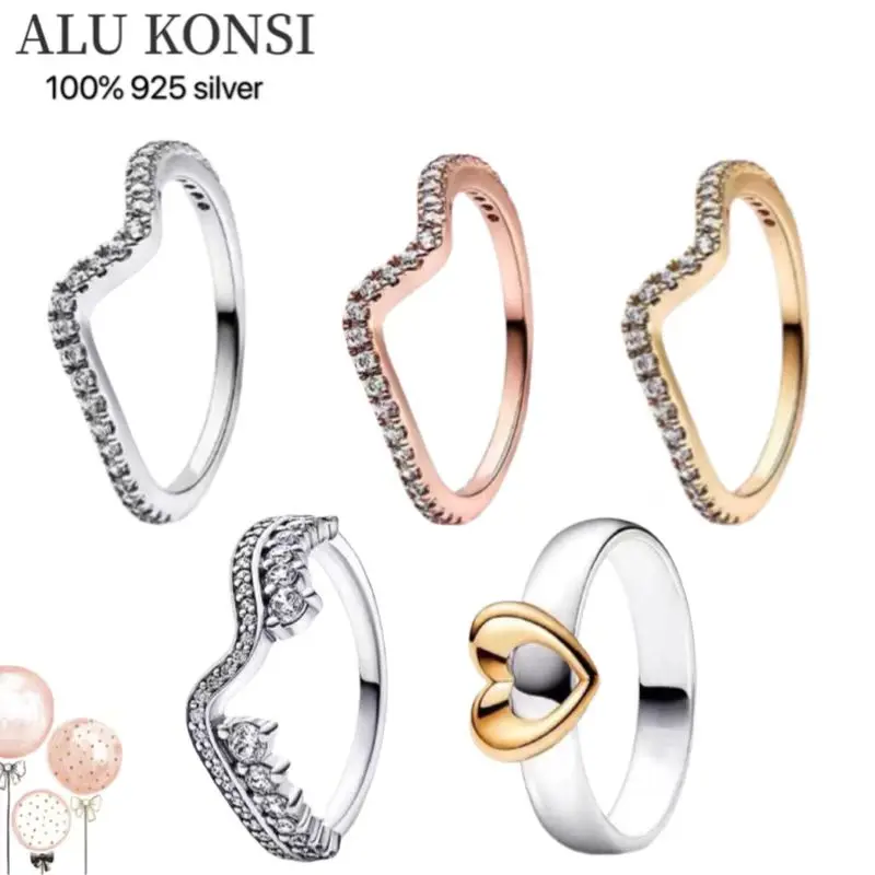 

Женское кольцо из серебра 2023 пробы, с кристаллами