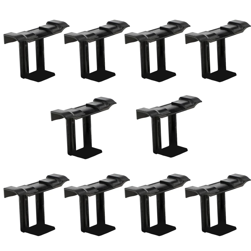 

10 Pieces Photovoltaic Panel Water Guide & Mud Clamp Solar Panel Water Drain Clips High & Low Temperature Resistance