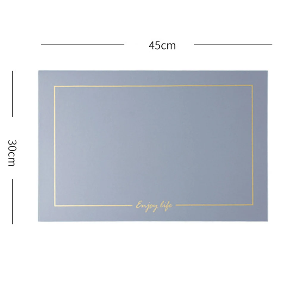 

Placemat Table Mat Waterproof Western Coaster Dining Heat Insulation Kitchen Leather Non-Slip Nordic Home Hotel