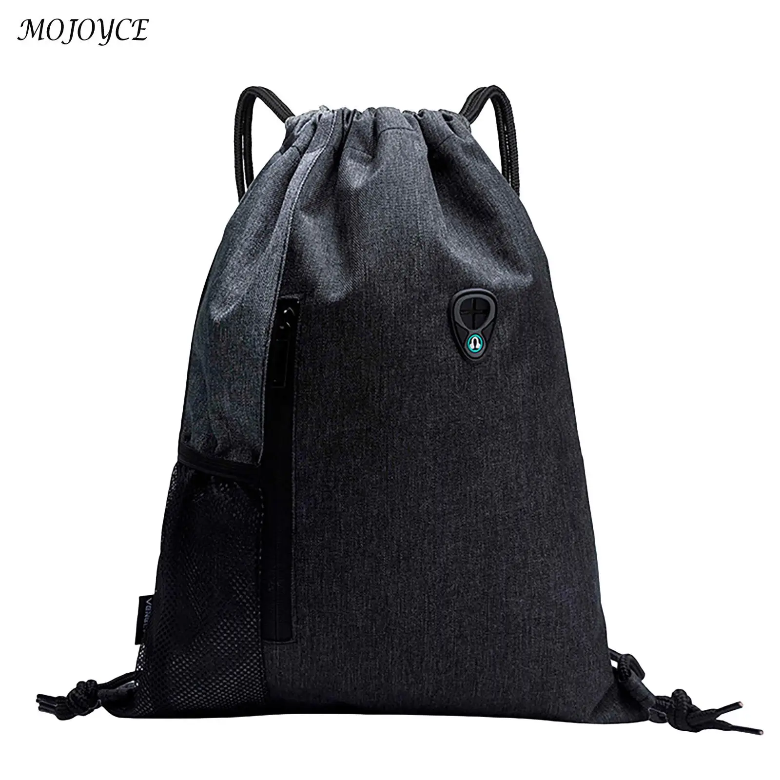 

Gym Sack Drawstring Bag Large Capacity Solid Color Male Casual Waterproof Knapsack for Sports Swimming Traveling Bag