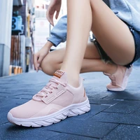womens big size mesh shoes casual breathable sneakers lightweight running shoes pink sport shoes fashion walking shoes gym shoe