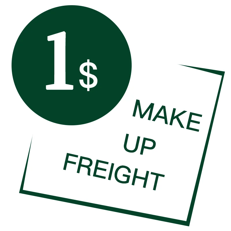 

-Make Up the Difference and Postage-