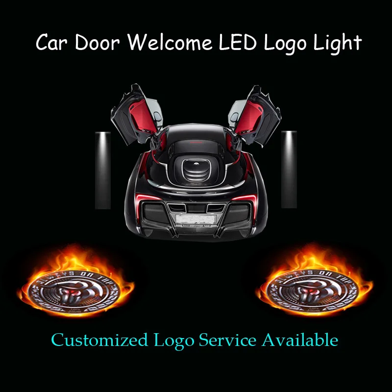 

2 шт., автомобильный лазерный прожектор для дверей автомобиля