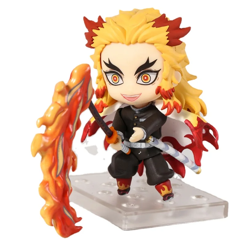 

6 Style kawaii Anime nendoroid Demon Slayer Rengoku Kyoujurou Tanjirou Nezuko Q Ver Action Figure Collection Model Doll Toy Gift