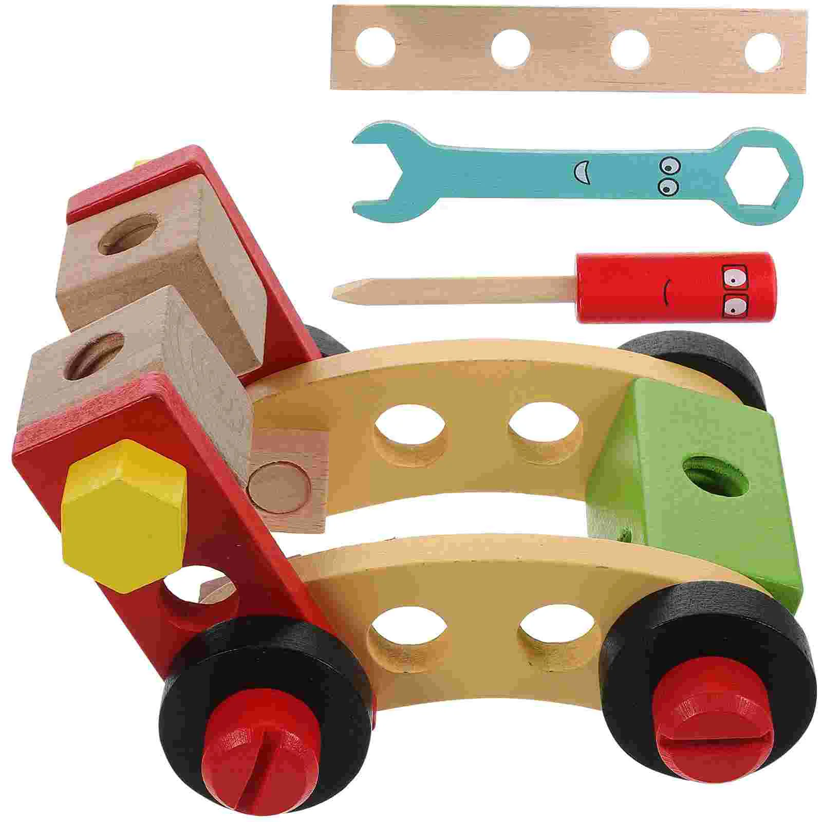 

Wooden Car Assemble Toy Kids Building Block Model Diy Blocks Puzzles Push Woodworking Trucks Go Gift Toys Cars Montessori Craft