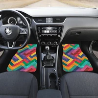 colorful abstract art car floor mats set front and back floor mats for car car accessories