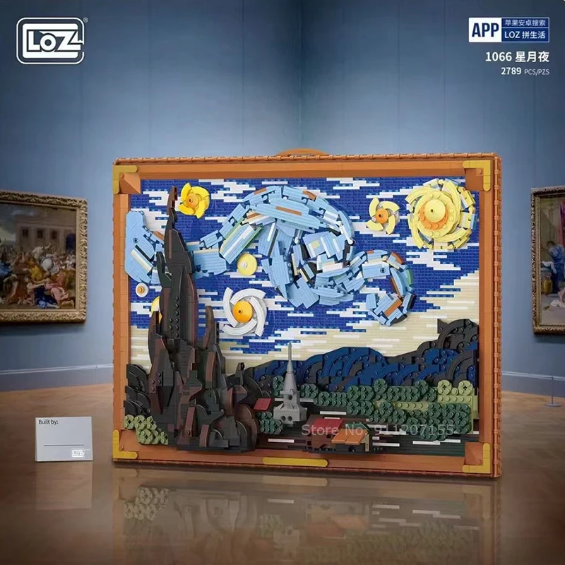 

21333 Decorative Creative Vincent Van Gogh Pixel Painting World Masterpiece Starry Night Building Block Brick Toy Gift