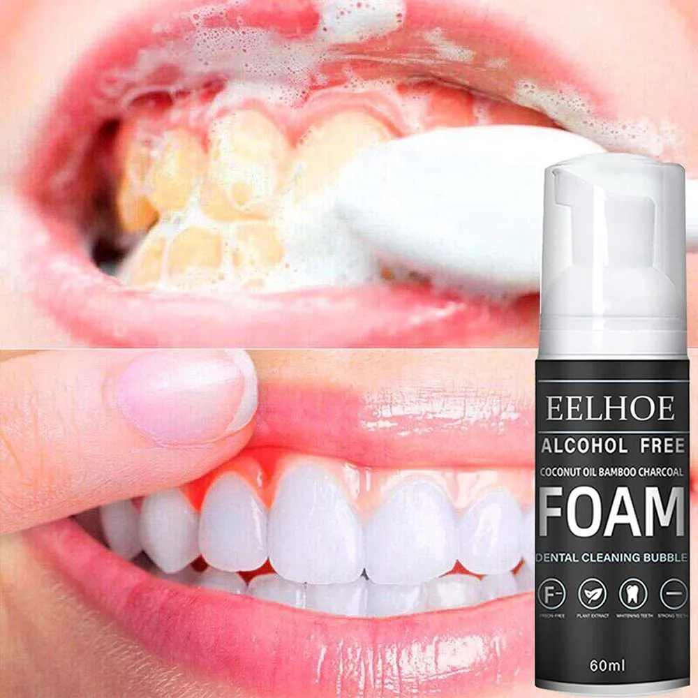 

Dentistry Teeth Whitening Mousse Toothpaste Bamboo Charcoal Bleach Cleaning Tools Remove Stain Fresh Breath Oral Hygiene Product