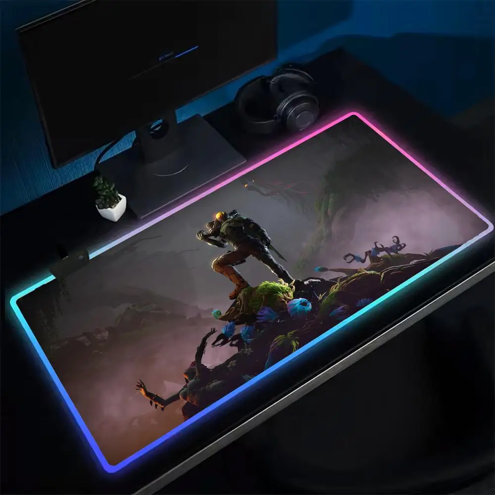 Коврик для мыши Skyforge игровой коврик в стиле аниме светодиодные настольные