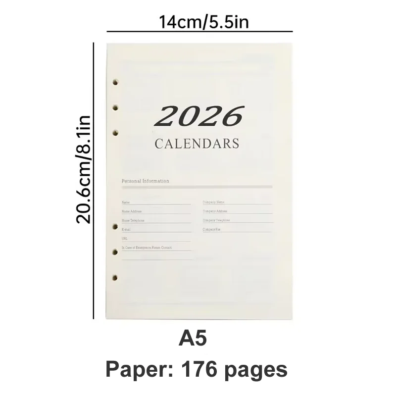 

Блокнот-планировщик 2026 English Journal Agenda