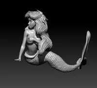 60mm resin model kits mermaid unpainted no color rw 150