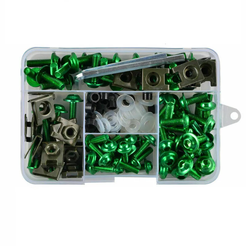 195 шт./компл. Универсальный мотоциклетный ЧПУ полный обтекатель болты наборы