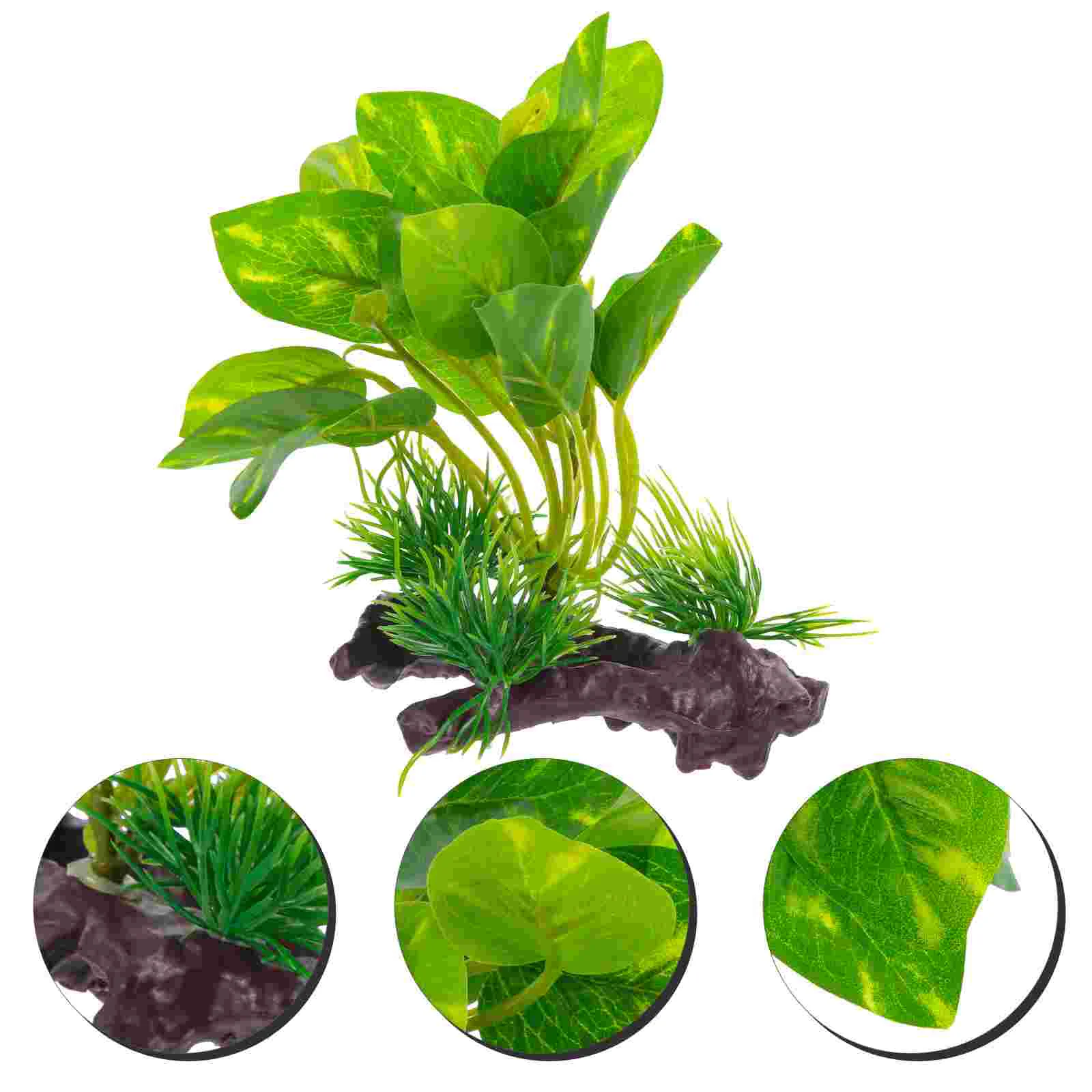 

Aquarium Decorations Artificial Plants Decor Fish Tank Ornaments (Green)