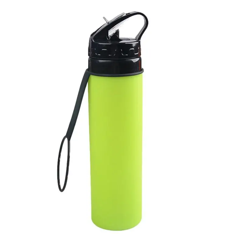 

Collapsible Water Bottle For Travel Outdoor Travel Portable Water Cup Collapsible Leakproof 600ml Silicone Travel Water Bottle