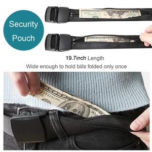 Travel Security Money Belt Hidden Money Pocket Cashsafe Anti-Theft Wallet Belt Hidden Cash Money Bel in USA (United States)