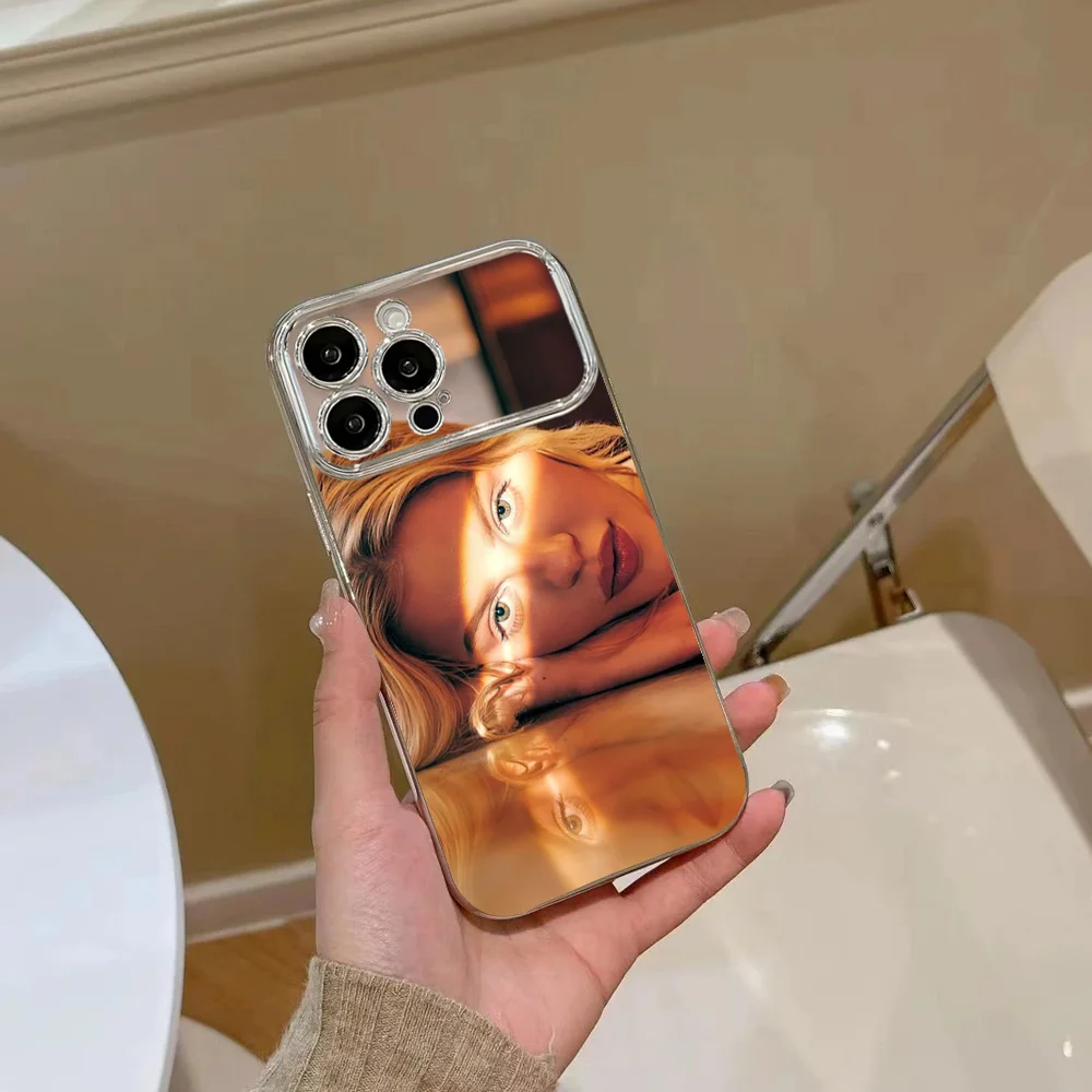 Phone Case For Samsung Electroplated L-Luisa Singer S-Sonza Large Window LensA22 A23 A32 A51 A20 4G 5G Shell