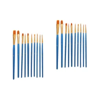 20 pcs professional art painting brushes watercolor painting brushes for students blue