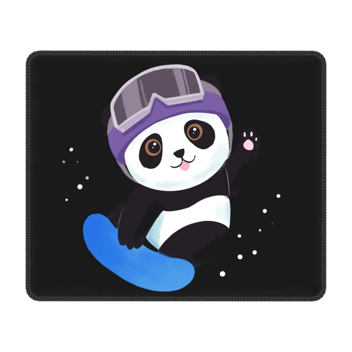 Giant Panda Skating Mouse Pad Customized Anti-Slip Rubber Base Gaming Mousepad Accessories Cute Bear Office Laptop Mat