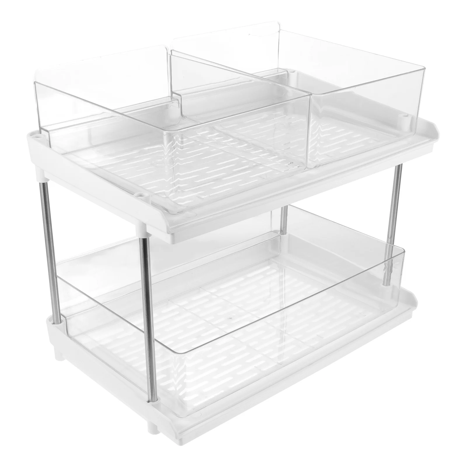 

Double-layer Storage Rack Household Sundries Shelf Bathroom Toiletries Holder