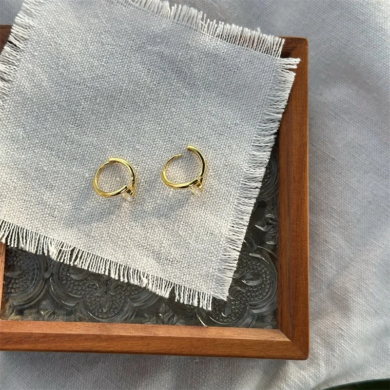 Jiaxing Yinjia Стерлинговое Серебро S925 Корейский стиль Простая изысканная блестящая