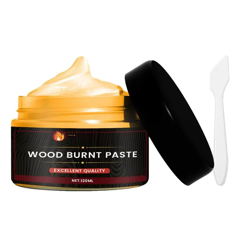 

Wood Burning Cream Easy To Apply Burn Paste For Wood Craft Combustion Gel DIY Pyrography Accessories For Cloth Camping Paper
