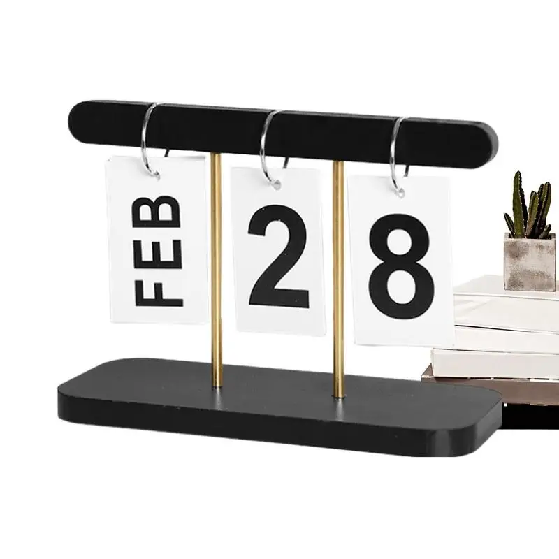 

Вечный календарь, винтажный календарь, календарь для рабочего стола, креативный большой дисплей, украшение для дома, календарь для стола, многоразовый календарь для