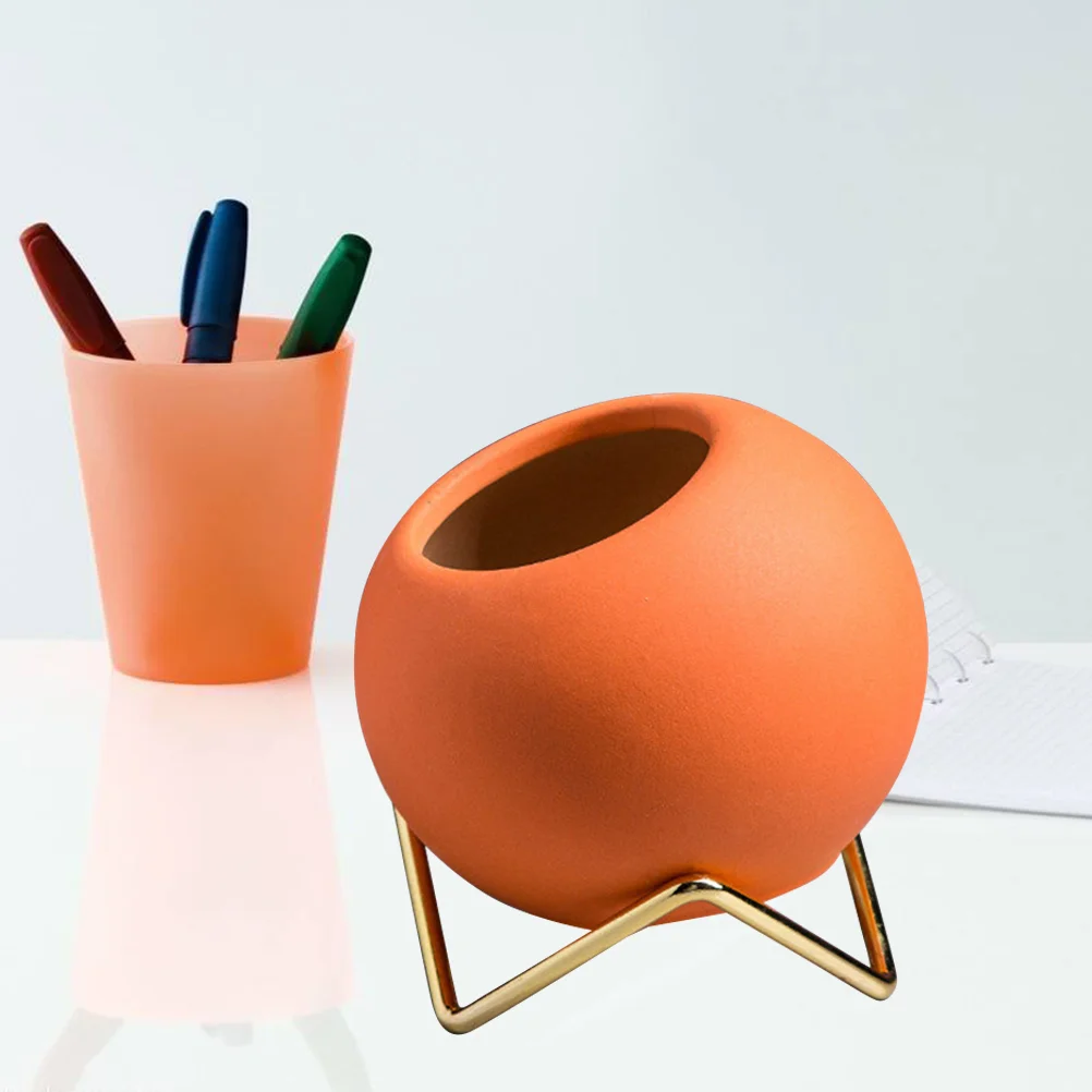

Pot Pots Flower Succulent Holder Planter Ceramic Containers Flowerpot Mini Nordic Indoor Brush Makeup Pen Cup Bonsai Round