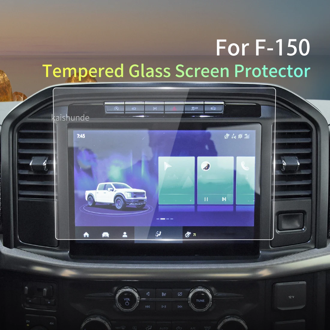 

Carplay Screen Protector For Ford F-150 2014 2023 Tempered Glass Protective Film F150 Car Stickers Automotive Interior Accessory