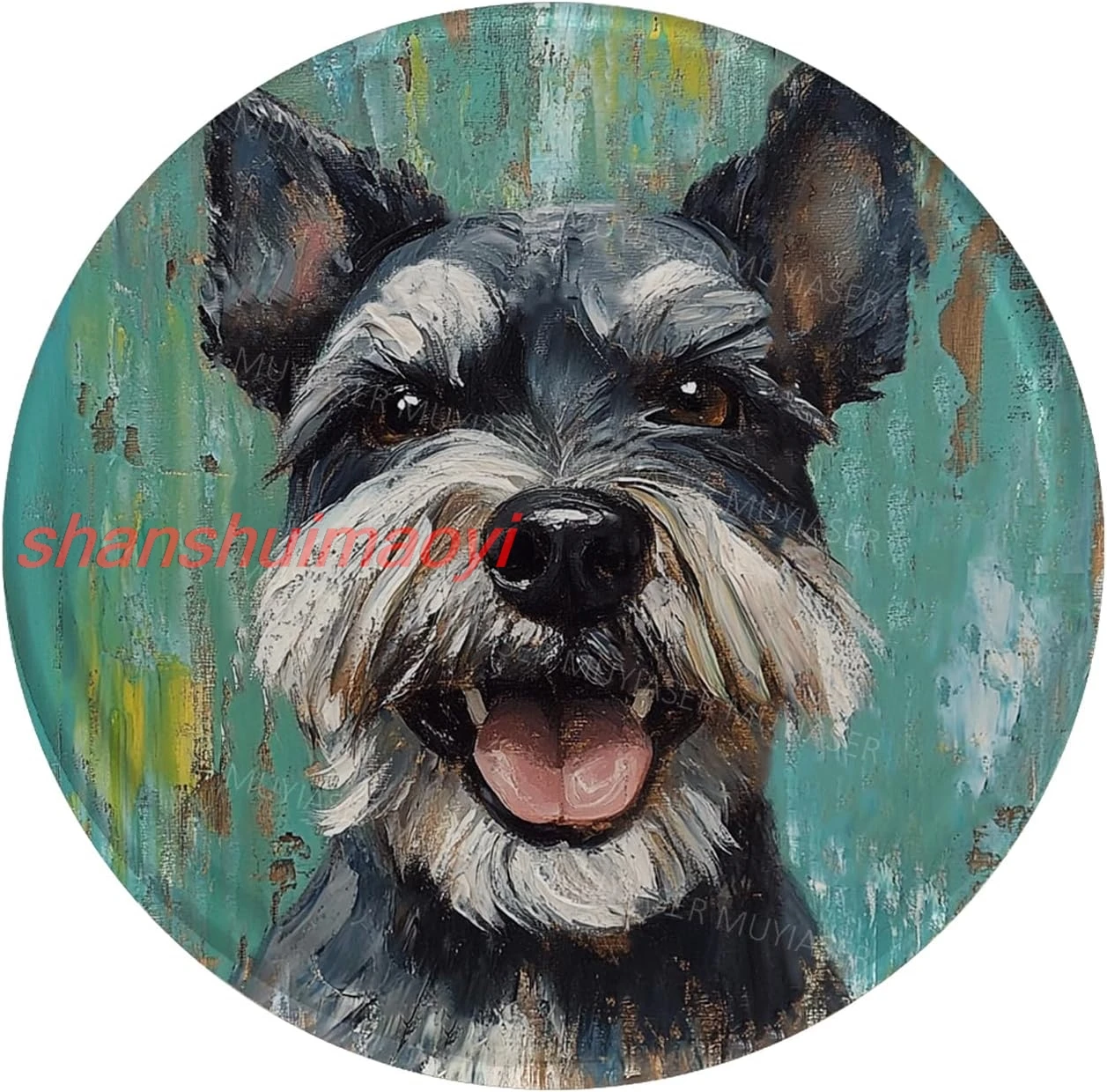 Металлическая вывеска Шнауцер