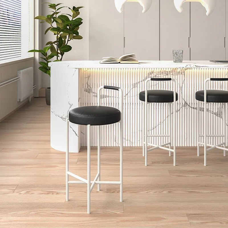 

Reinforce Round Bar Chair Free Shipping Nordic Library Barstool Bar Stool Salon Minimalist Sgabello Cucina Alto Home Furniture