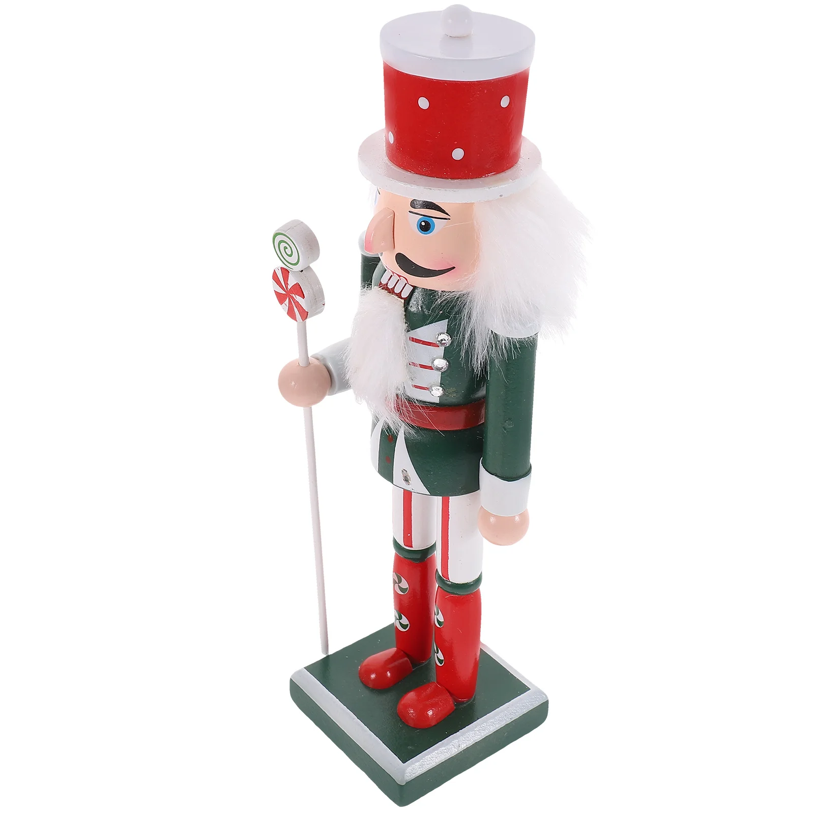 

Wooden Christmas Nutcracker Figures Nutcracker Peppermint Soldier Statue Traditional Gingerbread Nutcracker Puppet Doll Toy