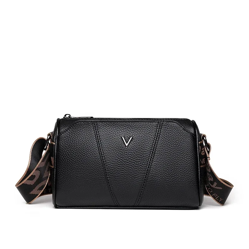 

Women's Leisure Genuine Leather Crossbody Bags Soft Versatile Female Handbags Designer Branded Ladies Fashion Shoulder Bags