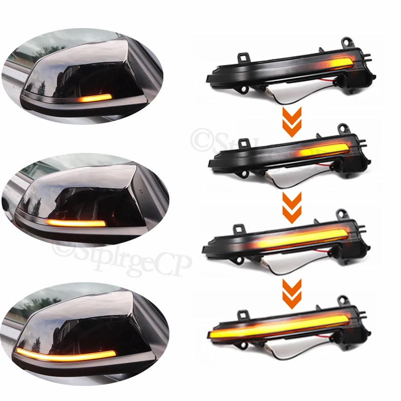 

Black LED Dynamic Turn Signal Light Side Mirror Flashing Light for BMW 1 2 3 4 X1 M Series F20 F30 F31 F32 F33 F34 F36 E84 i3