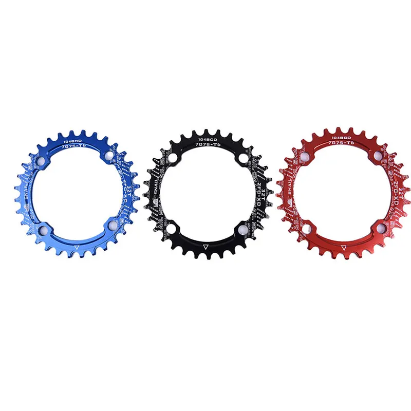 Цепное кольцо 32T 104BCD круглая узкая широкая зубная пластина