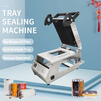 fast food box sealing machine rice tray sealing machine salad tray film sealing food sealer