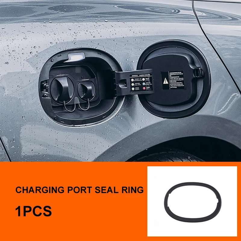 

Пылезащитный чехол для автомобильного зарядного порта, резиновое уплотнительное кольцо, стикер для зарядного порта для Byd Han Ev/Dmi 2022 2023, аксессуары