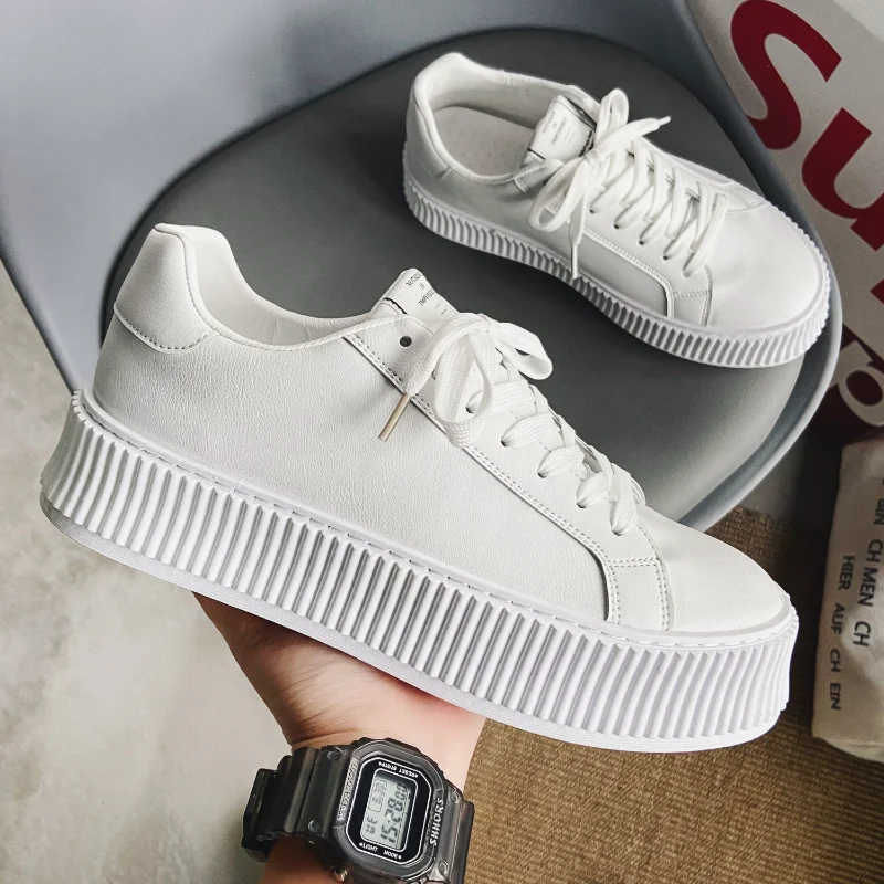 

Youth Board Shoes Men's Fashion All-match Student Casual Men Shoes New Spring Thick-soled Increase Comfortable Men's Shoes Trend