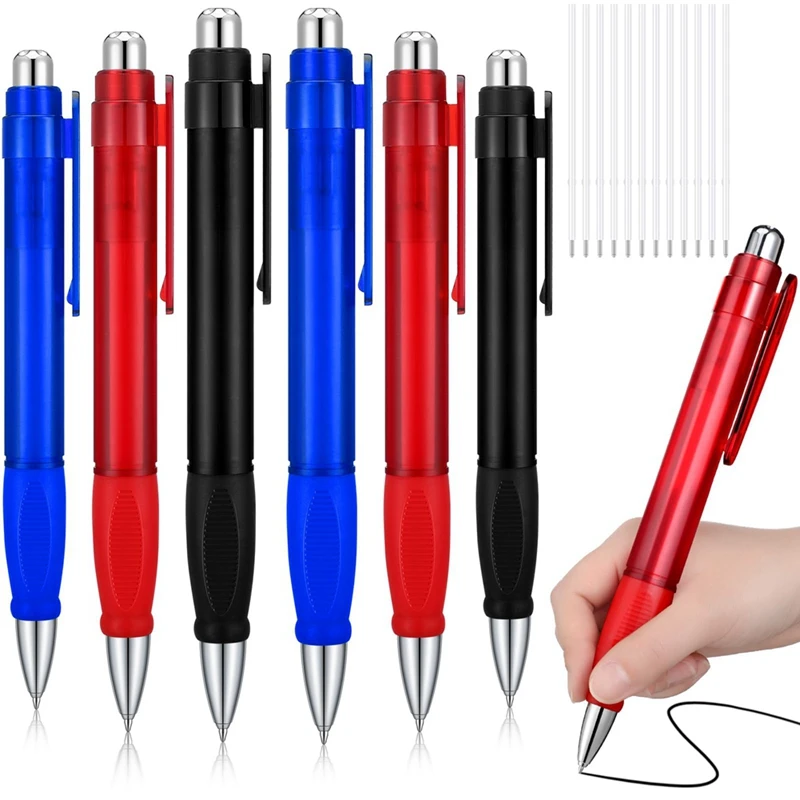 Большие шариковые ручки Jumbo Pen с наполнителем 6 шт.