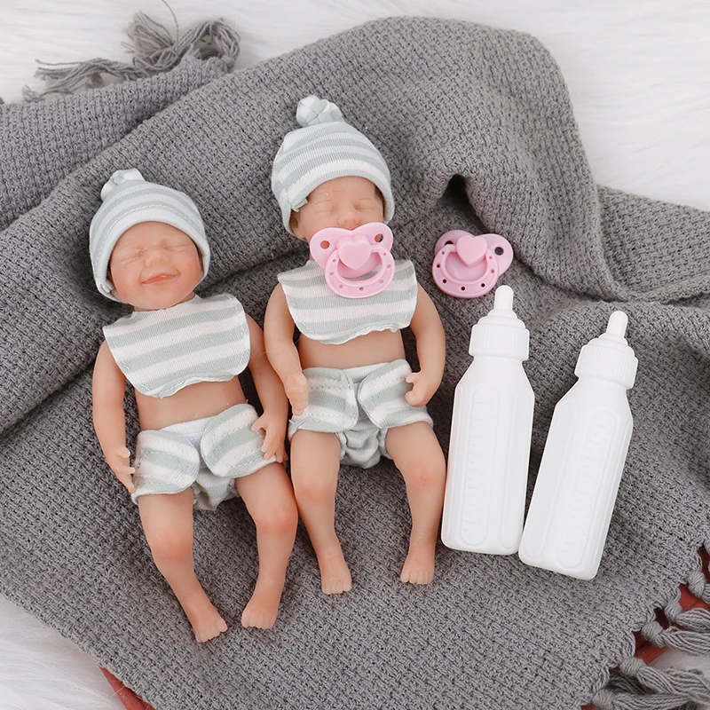 Кукла реборн силиконовая Реалистичная мини кукла-девочка на все тело