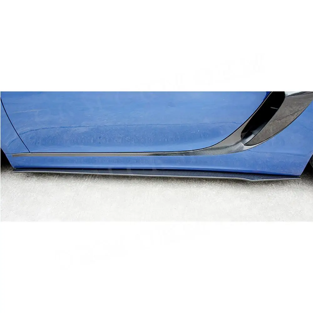 Боковые юбки из углеродного волокна удлинитель для Porsche 981 Boxster Cayman 2013 2014 2015