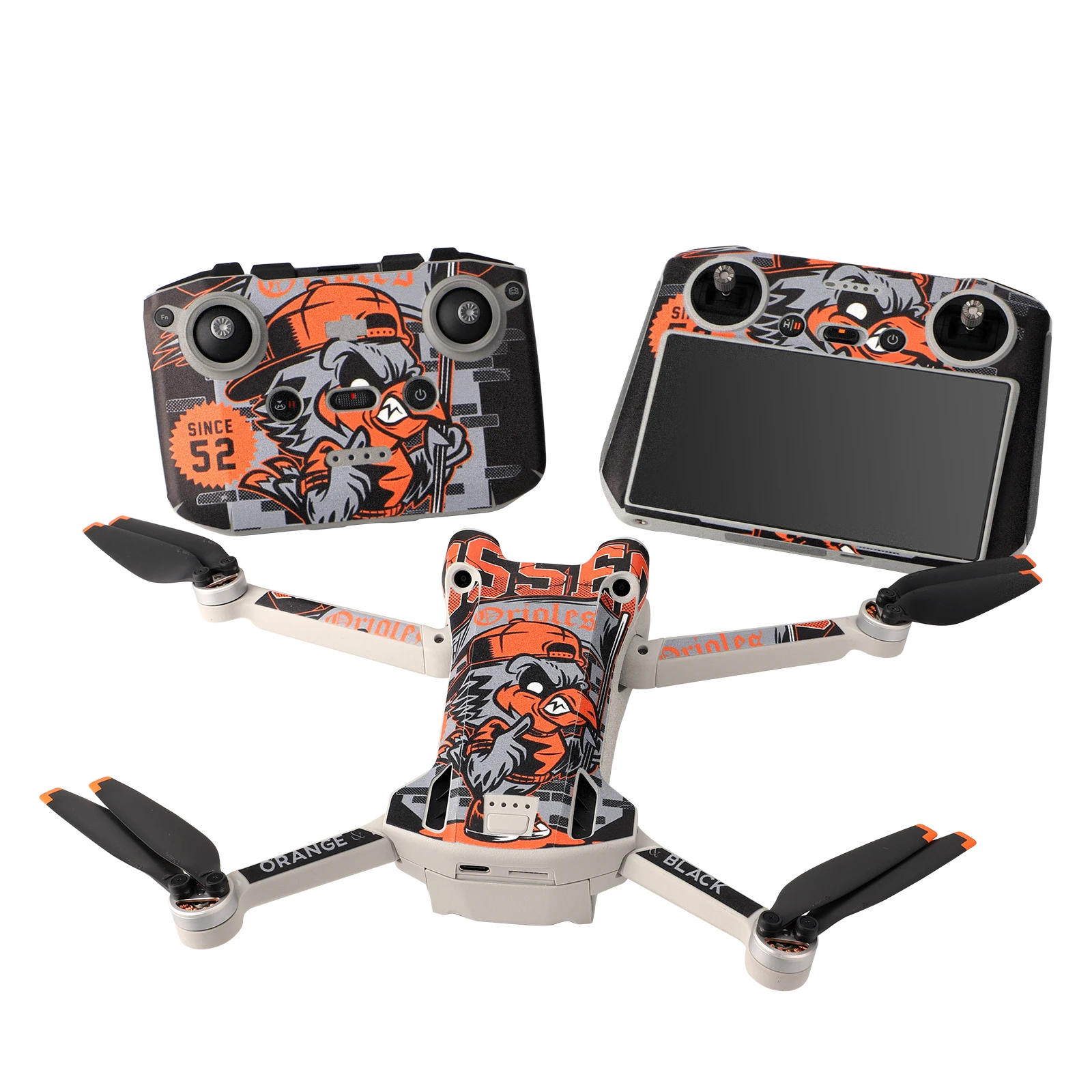 Наклейка из ПВХ для DJI Mini 3 Pro Drone защитная цветная наклейка Защитная крышка пульта