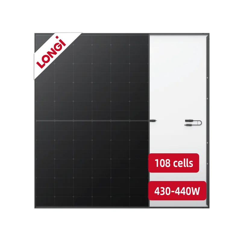

Longi All BLack Solar Panel 430W 435W 440W Pannelli Fotovoltaici 22.5% Module Efficiency PV Modules Longi Solar Panel