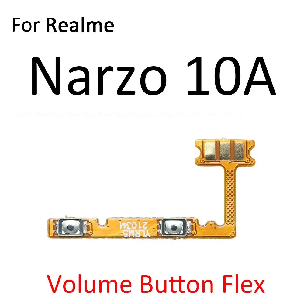 Гибкий кабель для OPPO Realme Narzo 10 10A 20A 20 Pro кнопка включения выключения звука кнопки