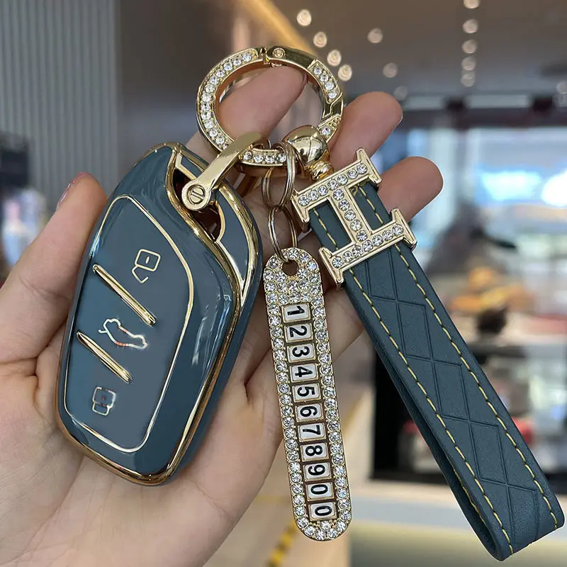 

Durable TPU Full Cover Car Smart Key Case For Roewe I5 RX3 RX5 2017 2019 For MG ZS Auto styling Protector Accessories