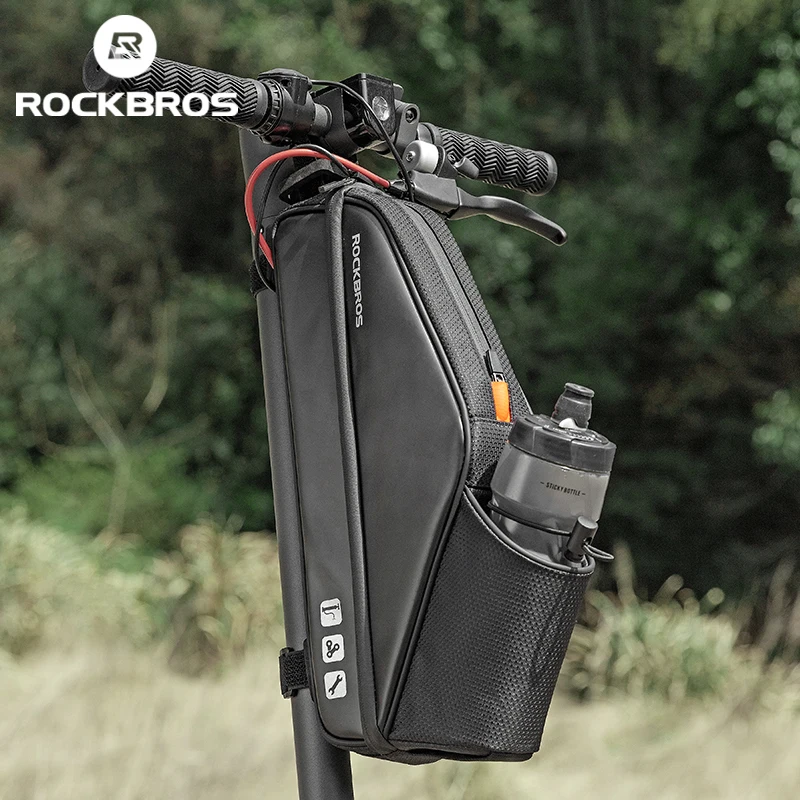 

Сумка для скутера Rockbros, водонепроницаемая вместительная сумка с ручкой для электрического скутера, для горных и дорожных велосипедов, аксессуары для скутера