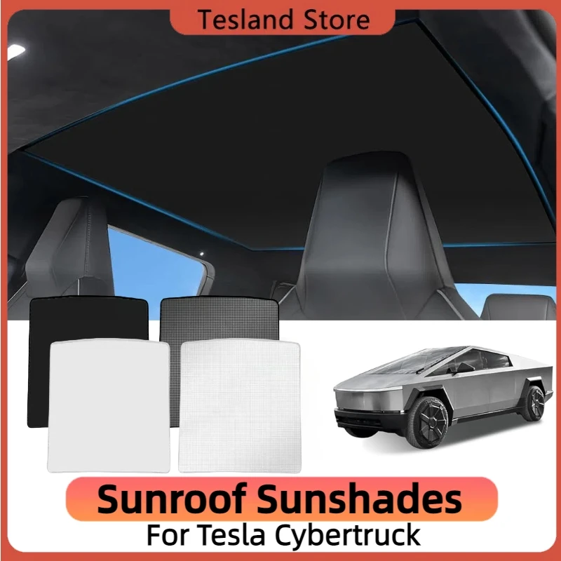 Солнцезащитные козырьки на крыше для Tesla Cybertruck 2024 2023 тканевая пряжка ледяной
