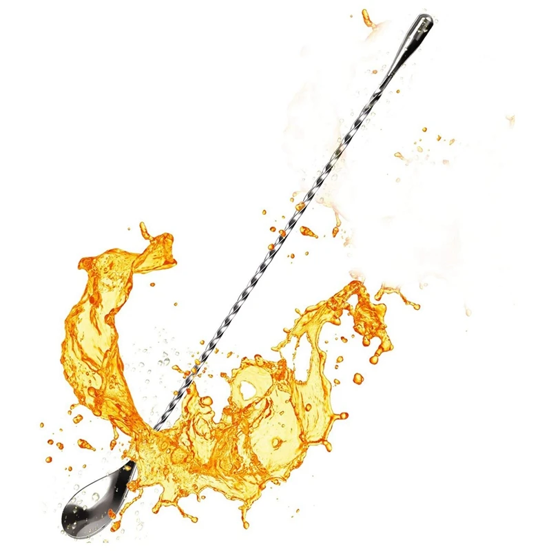 Набор коктейльных ложек 15 7/12 дюймов шейкер для коктейлей со спиральным рисунком